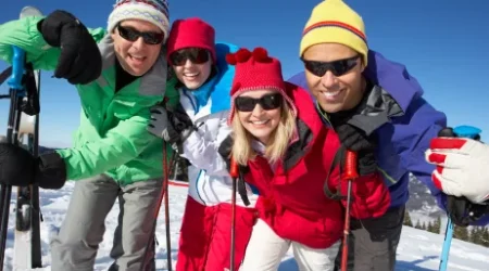 Group of skiers