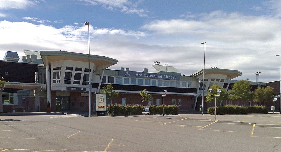 Exterior view of Åre Östersund Airport terminal building