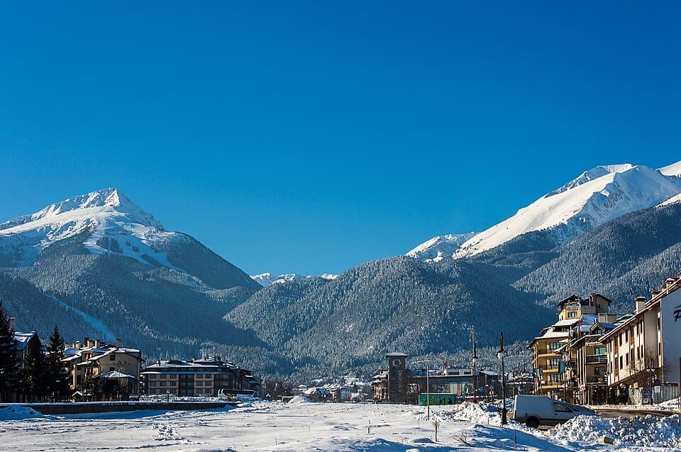 Bansko ski resort in the Pirin Mountains