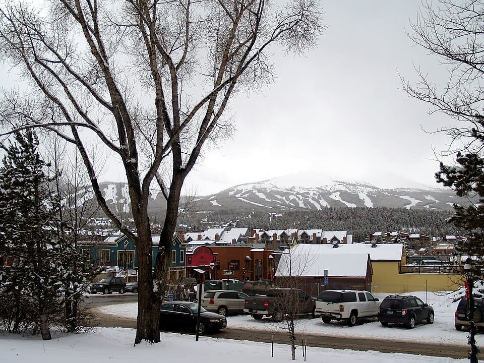 Breckenridge, Colorado viewed from the Summit County court house.