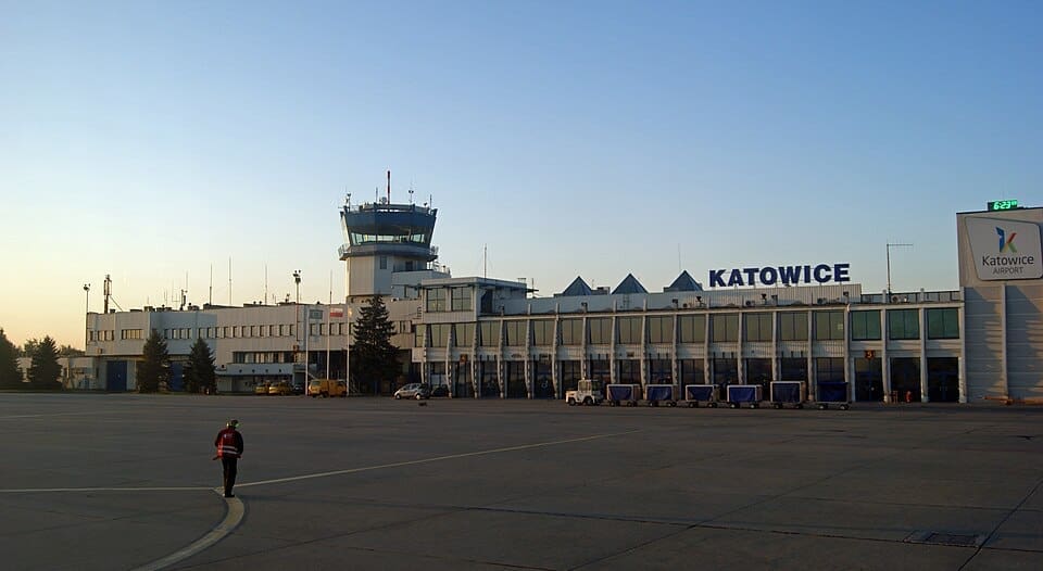 Exterior view of Katowice Airport Terminal B