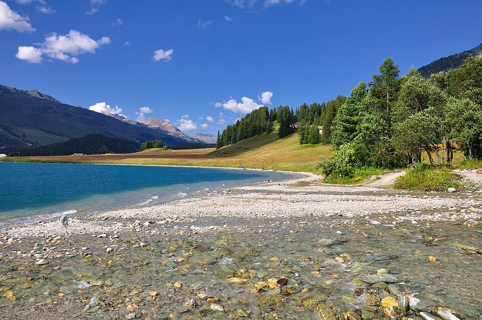 Lake Silvaplana in Switzerland