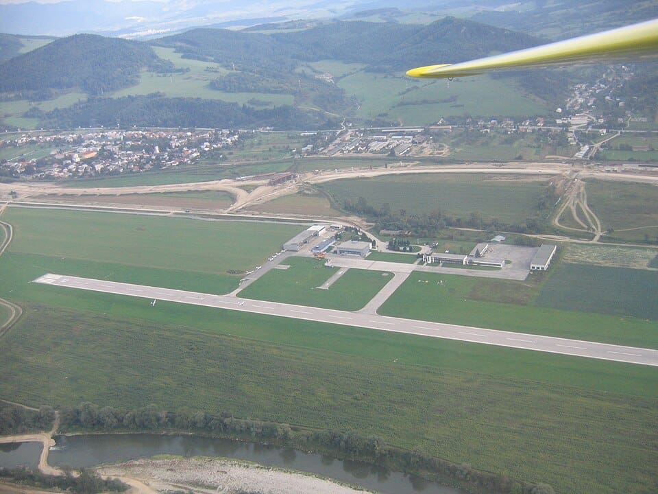 Žilina Airport from above